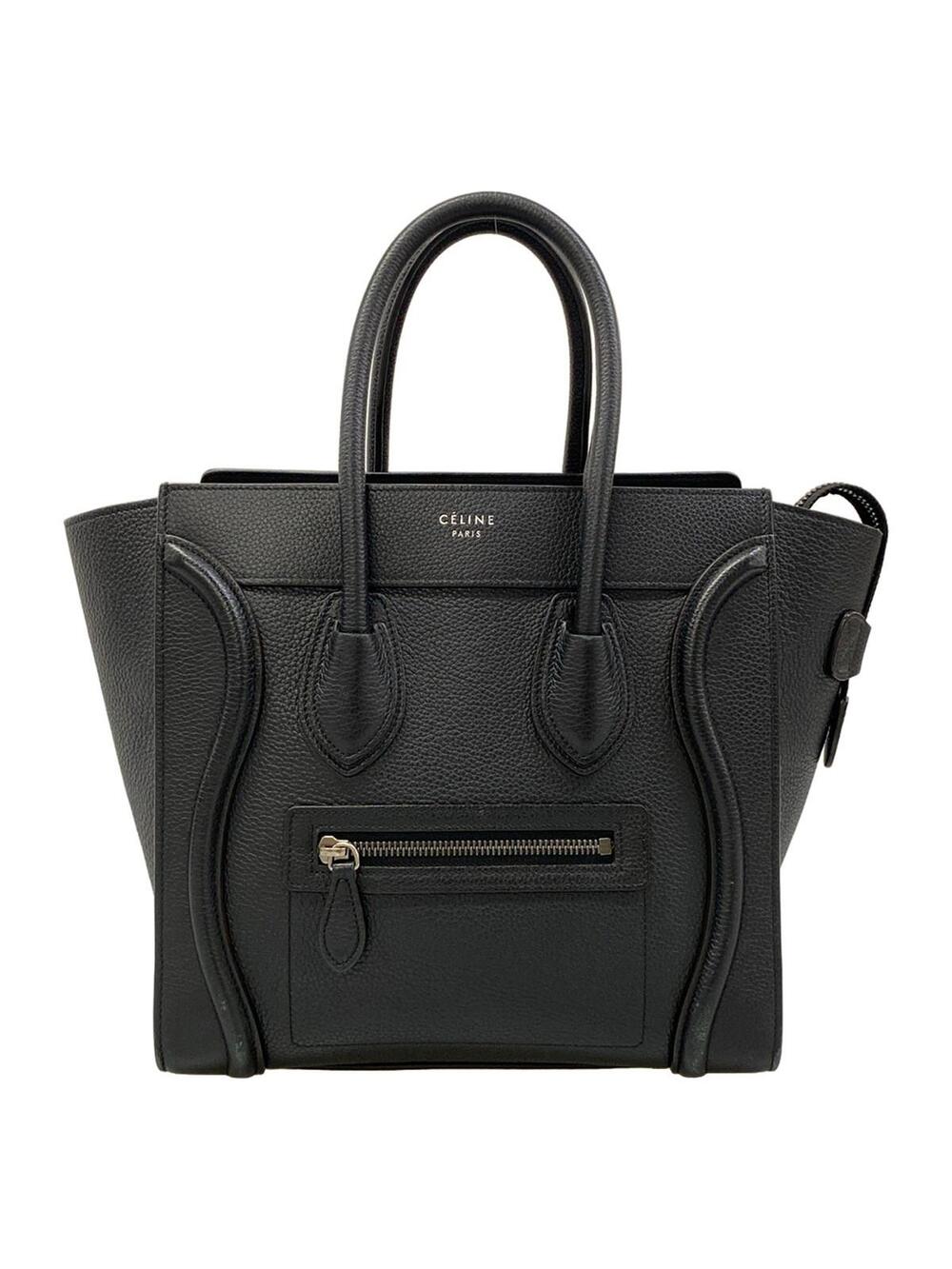 Celine Luggage Micro Shopper Black #371670C14B